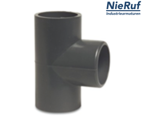 Τ-ένωση d 20 PVC-U γωνία 90° μανσέτα για κόλληση