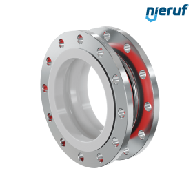 Ελαστικός αντισταθμιστής με επένδυση PTFE DN250 PN16 Τύπος KP04 Φλάντζες από χάλυβα EPDM