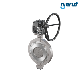 valvola a farfalla triplo eccentrico acciaio inox AK14 DN 150 ANSI150 volantino