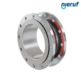 Rubber expansion joint guide pipe DN250 type KP04 steel flanges EPDM