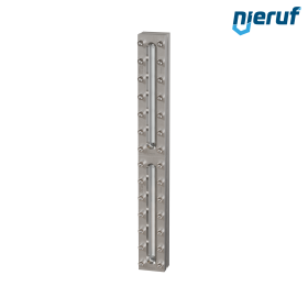 Behälter-Schauglas L=620mm  BS03 Edelstahl 1.4571 PTFE Borosilikatglas, Reflex 16bar