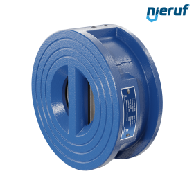 dual plate check valve DN50 DR02 GGG40 epoxyd plated blue 180µm EPDM