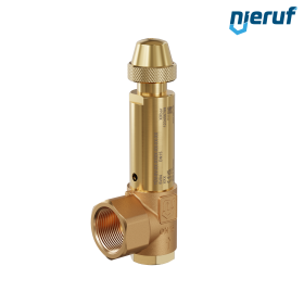 angle-type safety valve 1/2" x 1" fm SV04 liquid media, gunmetal NBR