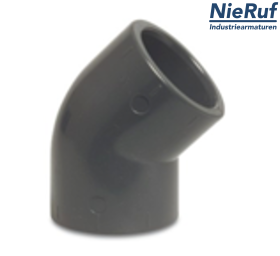 Γωνιακό εξάρτημα d 32 PVC-U γωνία 45° μανσέτα για κόλληση