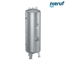 High pressure vessel vertical BE02 350 liter, 0-31 bar, steel galvanized