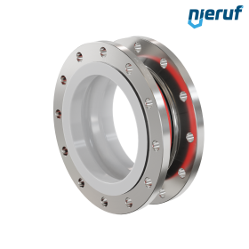 Rubber expansion joint PTFE lining DN250 type KP04 stainless steel flanges EPDM