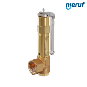 safety valve 1/2" x 1" fm SV08 gaseous media, gunmetal NBR, with lever
