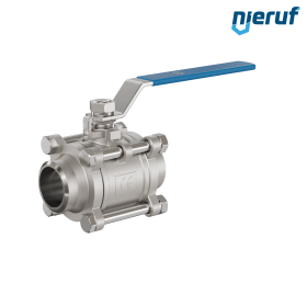 robinet à boisseau sphérique en acier inoxydable DN40 - 1 1/2" pouce GK04 avec extrémités à souder