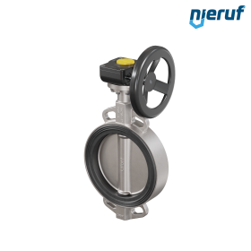 Butterfly-valve-stainless-steel DN 200 PN16 AK08 EPDM gearbox