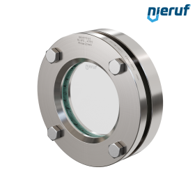 Behälter-Schauglas DN80 - 3" Zoll  BS01 Edelstahl 1.4571 Borosilikatglas 2,5bar