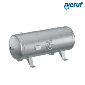 High pressure vessel horizontal BE02 250 liter, 0-36 bar, steel galvanized