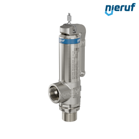 Kriogeniczny zawór bezpieczeństwa DN8 3/8" GZ x 3/8" GW SV14, Stal nierdzewna PTFE, Dźwignia
