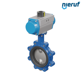 Butterfly valve DN 125 AK02 FPM pneumatic actuator double acting