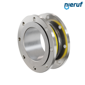 Rubber expansion joint guide pipe DN200 type KP04 stainless steel flanges NBR