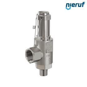 safety valve stainless steel SV20 DN10 3/8 m x 1/2 fm NPT gastight without lifting device EPDM