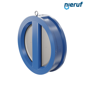 dual plate check valve DN500 DR01 ANSI 150 GGG40 epoxyd plated blue 180µm EPDM
