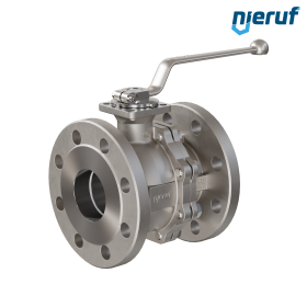 robinet à boisseau sphérique à brides pour gaz DN65 FK05 PN40 acier inoxydable 1.4408