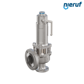 Kołnierzowy zawór bezpieczeństwa ASME płynne media gazoszczelny z mieszkiem ANSI 150 DN40 1 1/2" x 3" SF04, Metal, z dźwignią podnoszącą