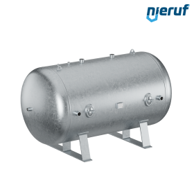 High pressure vessel horizontal BE02 3000 liter, 0-31 bar, steel galvanized