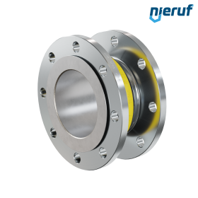Rubber expansion joint guide pipe DN150 type KP04 steel flanges NBR