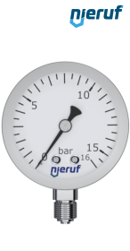 Manometer G 1/4" radial 63 mm Edelstahl MM06 0 - 4,0 bar