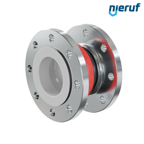 Rubber expansion joint PTFE lining DN100 type KP04 steel flanges EPDM