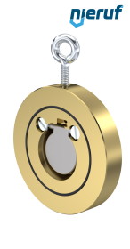 Zwischenflansch-Rückschlagklappe DN32 ZR09 Alubronze 2.0975 NBR