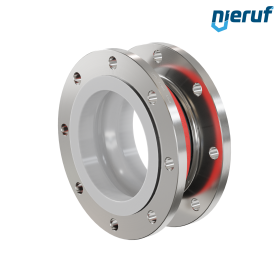 Rubber expansion joint PTFE lining DN200 type KP04 stainless steel flanges EPDM