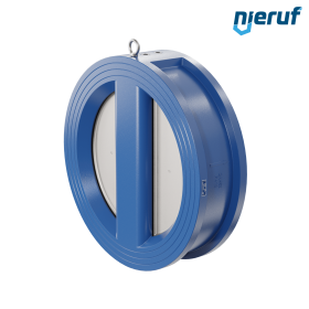 dual plate check valve DN450 DR02 ANSI 150 GGG40 epoxyd plated blue 180µm EPDM