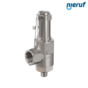 safety valve stainless steel SV20 DN8 1/4 m x 1/2 fm gastight without lifting device EPDM