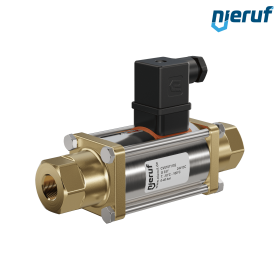 Válvula coaxial 3/8" rosca hembra - DN10 Latón 24V CC NO - para aplicación de agua