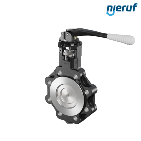 Double offset butterfly-valve AK12 DN 100 PN25-PN40 lever