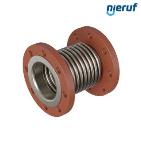 Axial expansion joint DN100 type KP05 flared flanges and stainless steel-bellows