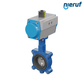 Butterfly valve DN 65 AK02 EPDM high temperature & FDA pneumatic actuator single acting normally closed