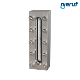 Behälter-Schauglas L=220mm  BS03 Edelstahl 1.4571 Graphit Borosilikatglas, Reflex 16bar