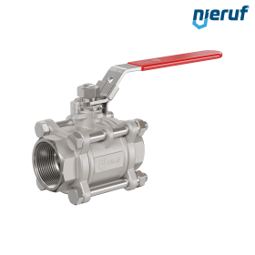 robinet à boisseau sphérique en acier inoxydable 3 pièces DN40 - 1 1/2" pouce femelle