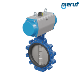 Butterfly valve DN 250 AK02 EPDM high temperature & FDA pneumatic actuator single acting normally closed