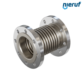 Axial expansion joint DN100 type KP05 stainless steel flared flanges and stainless steel bellows