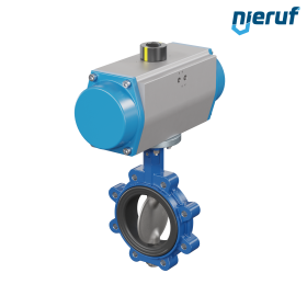 Butterfly valve DN 125 AK02 EPDM DVGW drinking water, WRAS, ACS, W270 pneumatic actuator single acting normally open