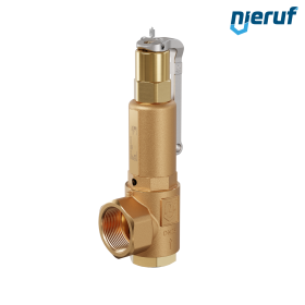 safety valve 1" x 1 1/2" fm SV04 liquid media, gunmetal FKM, with lever