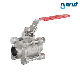 robinet à boisseau sphérique en acier inoxydable 3 pièces DN20 - 3/4" pouce avec extrémités à souder