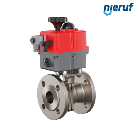 robinet à boisseau sphérique à brides électrique DN40 - 1 1/2" pouce EK05 acier inoxydable 240V
