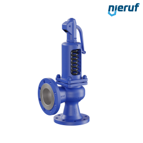 Βαλβίδα ασφαλείας με φλάντζα DN100/DN100 SF0102, γκρίζος χυτοσίδηρος EN-JL1040 FPM, με μοχλό