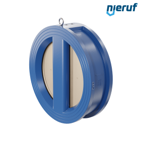 dual plate check valve DN450 DR04 ANSI 150 GGG40 epoxyd plated blue 180µm EPDM