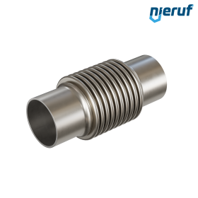 Axial expansion joint DN80 - 88,9mm type KP05 stainless steel welding ends and stainless steel bellows