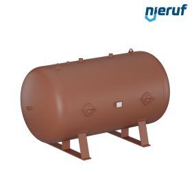 High pressure vessel horizontal BE02 3000 liter, 0-31 bar, steel primed
