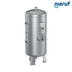 High pressure vessel vertical BE02 150 liter, 0-31 bar, steel galvanized