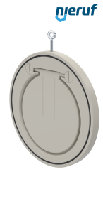Zwischenflansch-Rückschlagklappe DN250 ZR06 Kunststoff PP-H NBR