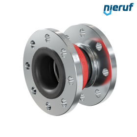 Rubber expansion joint vacuum support ring DN80 type KP04 steel flanges EPDM