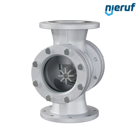 Flansch Schauglas DN200 Grauguss GG25 Natron-Kalk-Glas Version mit PTFE-Rotor